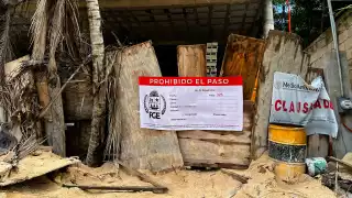 Activistas solicitaron a las autoridades la demolición del inmueble porque se edificó sin permisos y restaurar la zona afectada