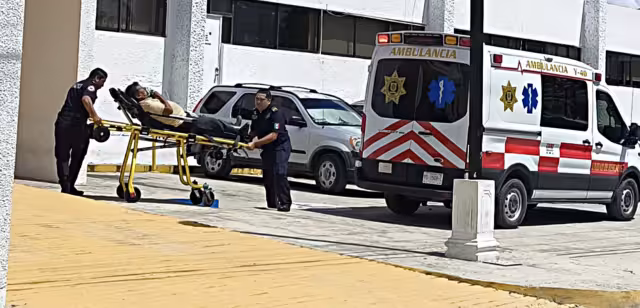 El abuelito fue ingresado a urgencias en Tizimín