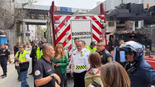 La Jefa de Gobierno capitalina acudió al lugar de los hechos para supervisar el rescate.