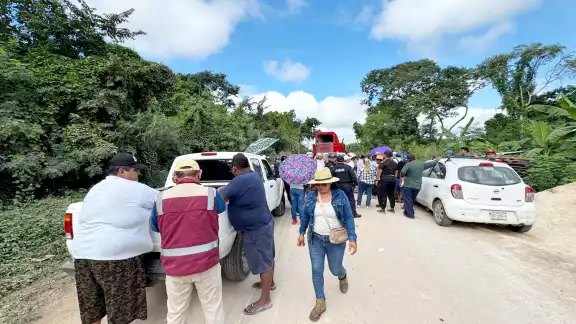 De acuerdo con el representante, se extrajo material pétreo del tiradero para reparar los caminos sacacocechas.
