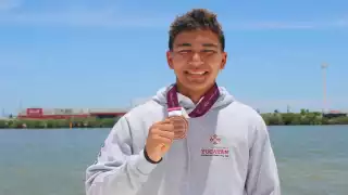 Ordóñez Espinosa cruzó la meta con marca de 2.03.29 minutos, unos segundos sobre el cuarto sitio