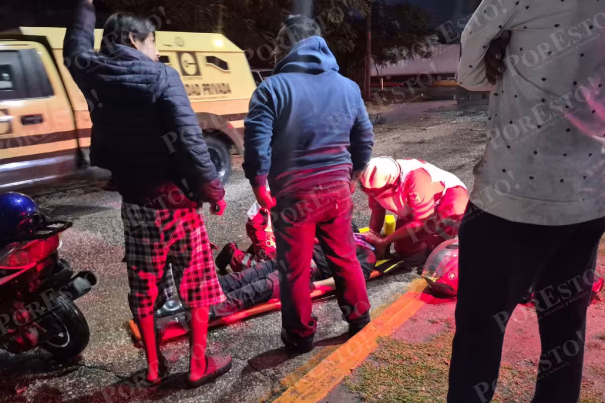 Fuerte accidente de motocicletas en Ciudad del Carmen deja a dos ...