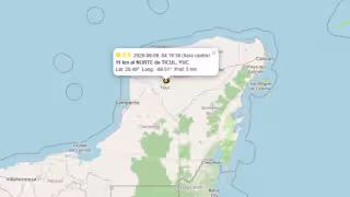 El Servicio Sismológico Nacional confirmó el nuevo temblor en Ticul, Yucatán