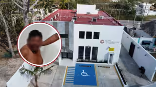 Policía asegura a sujeto alterado en Seybaplaya