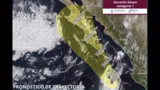 La circulación del ciclón refuerza la probabilidad de chubascos y lluvias fuertes en el occidente del país