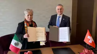 Alicia Bárcena e Ignazio Cassis