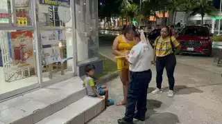 Movilización policial en la colonia Insurgentes por menor extraviado en Ciudad del Carmen