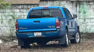 La camioneta fue abandonada en el fraccionamiento Vergel