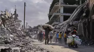 La destrucción se ve y se respira a cada paso en Gaza.