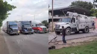 El cierre inició cerca del mediodía