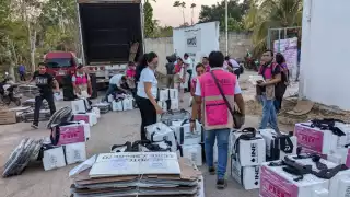 Este es el material electoral que será utilizado el 2 de junio en José María Morelos