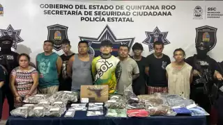 Las nueve personas estarían relacionadas con narcomenudeo