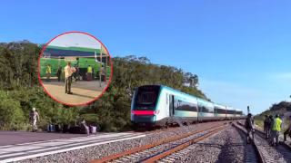Una falla mecánica detuvo un convoy del Tren Maya la tarde de este lunes en Campeche.