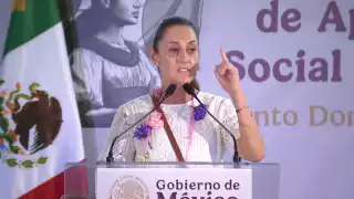 Sheinbaum entrega tarjetas del FAISPIAM en Kesté, Champotón