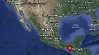 Esta fue la ubicación exacta del sismo en la frontera de Chiapas y Guatemala