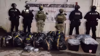 El inventario reportado por las autoridades incluye además 35 mil 726 cigarrillos en distintas presentaciones