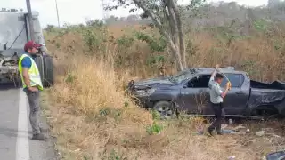 Así terminó la camioneta en Campeche