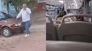 Presuntamente el chofer permaneció por 10 minutos al interior de la vivienda