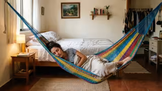 Las hamacas suelen ser más cómodas y frescas que las camas