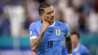 Darwin Núñez festeja su gol contra Panamá en la Copa América 2024