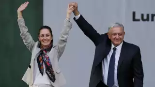 Claudia Sheinbaum y Andrés Manuel López Obrador