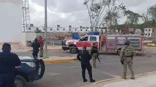 Agentes de seguridad arribaron a la escena del crimen en Cancún
