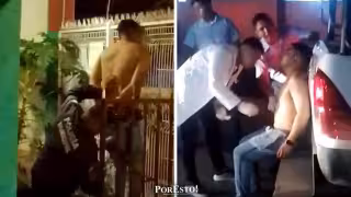 De los techos a la reja: desconocido termina ensartado durante la madrugada