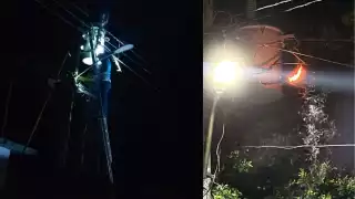 Pobladores de Sabancuy reclaman fallas eléctricas y piden más transformadores