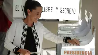 Claudia Sheinbaum, candidata presidencial de la coalición Sigamos Haciendo Historia