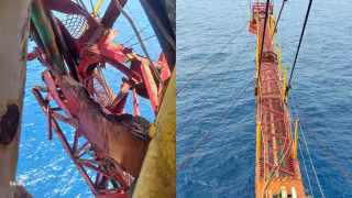Trabajadores de las plataformas COSL 3 y COSL 7 en la Sonda de Campeche denunciaron un alarmante deterioro en la infraestructura