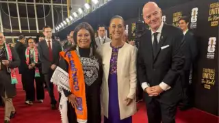 El presidente de la FIFA, Gianni Infantino, recibió a la presidenta Claudia Sheinbaum y a la jefa de gobierno de la CDMX, Clara Brugada, previo al Sorteo del Mundial de Futbol