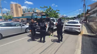 Elementos de la Policía Estatal detuvieron a un sujeto en la colonia San Rafael.