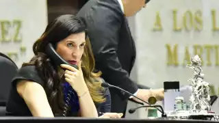 Kenia López Rabadán, presidenta de la Mesa Directiva de la Cámara de Diputados