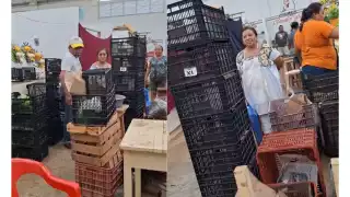 Desalojan a una vendedora de frutas y verduras de Dzitnup para dar su puesto a la esposa de un policía municipal.