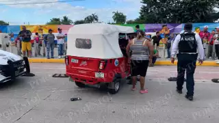 El choque ocurrió sobre la avenida Contadores, en Campeche.