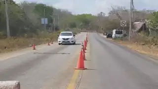 Los albañiles fueron arrestados durante un retén en José María Morelos