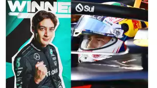 George Russell aprovechó los incidentes para tomar la delantera y ganar la carrera