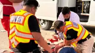 Paramédicos intentaron reanimar a la motociclista