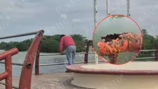 Ciudadanos alertan por barandales deteriorados en el mirador turístico Moch Cohuó en Champotón.