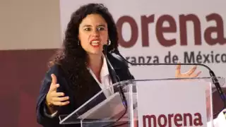 Luisa María Alcalde Luján, presidenta nacional de Morena.