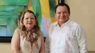 Loretta Ortiz y Joaquín Díaz Mena en Yucatán