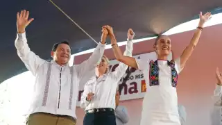 Joaquín Díaz Mena y Claudia Sheinbaum reciben el respaldo de los yucatecos