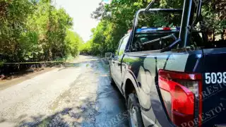 Un cuerpo en estado de putrefacción fue hallado sobre la carretera Bonampak–Punta Sam.