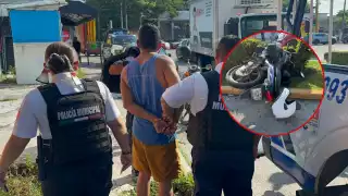 Conductor en presunto estado de ebriedad atropelló a dos empleados de Compartamos Banco en Campeche.