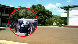 Paramédicos de la SSP trasladaron al alumno a un hospital