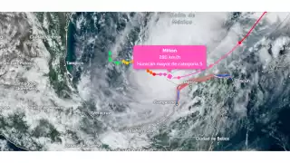Huracán Milton se intensifica a categoría 5 con vientos de más de 250 km/h,