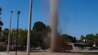 Así lucía el remolino en Sitpach