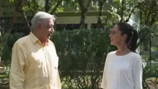 AMLO y Claudia Sheinbaum supervisaron los avances del Tren Maya