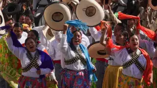 La presidenta de la República, Claudia Sheinbaum encabeza el desfile por el 114 Aniversario de la Revolución Mexicana
