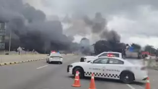 El conductor de la pipa sufrió quemaduras graves en gran parte del cuerpo